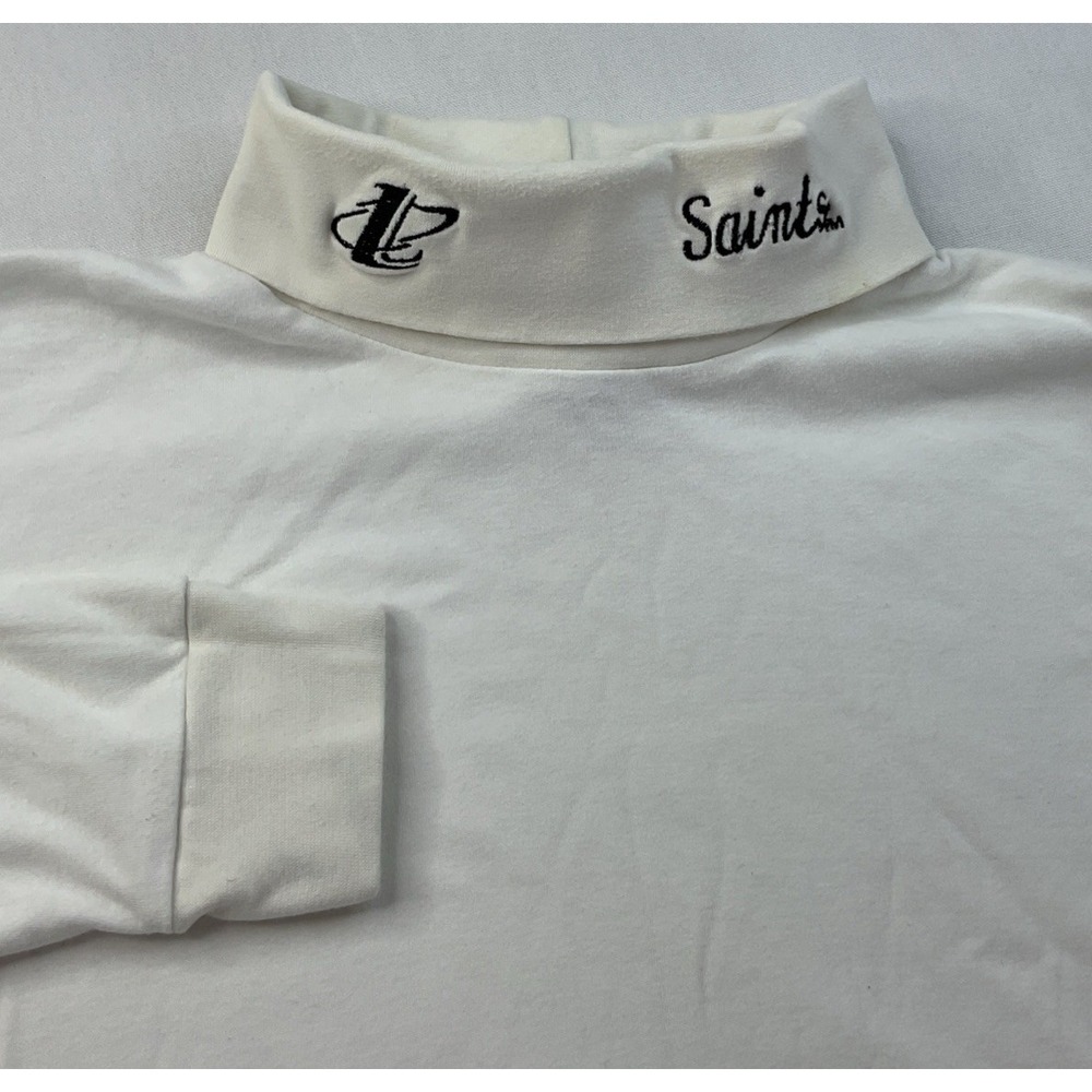 Vintage New Orleans Saints Turtleneck Mens L Logo Athletic 90s Embroidered Top